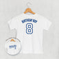 Birthday Boy Varsity #8 (Kids Back Print)