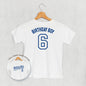 Birthday Boy Varsity #6 (Kids Back Print)