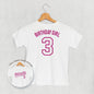 Birthday Girl Varsity #3 (Kids Back Print)