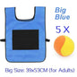 Sticky Dodge Ball Game Vest Outdoor Sports Toy Jersey Fabric  Props Throw Catch Soft Fleece Balls Safe for Kids Teens Adults