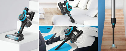 TASVAC 28KPa Cordless Vacuum Cleaner Powerful Suction 6-in-1 Lightweight Handheld Stick Vacuum 40min Runtime for Carpet Pet Hair
