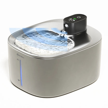 Wireless Water Fountain for Dogs and Cats, Auto Sensor Drinking Fountain, Pet Water Dispenser Accessory, 4L