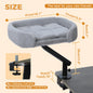 Cat Desk Bed, 360° Rotatable Cat Bed Stand for Indoor Cats, Adjustable Cat Basket, Cats Hammock for Table, Soft Cat Bed for Desk