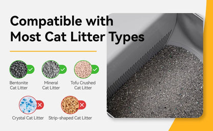 Self-Cleaning Cat Litter Box Open-Top Design with Advanced Safety Sensors Extra Large Capacity for Multi-Cat Homes Hassle-Free
