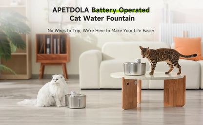 Wireless Water Fountain for Dogs and Cats, Auto Sensor Drinking Fountain, Pet Water Dispenser Accessory, 4L