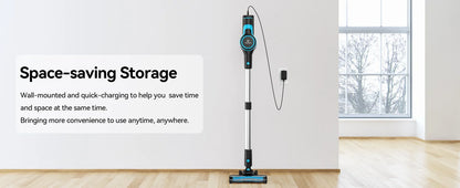 TASVAC 28KPa Cordless Vacuum Cleaner Powerful Suction 6-in-1 Lightweight Handheld Stick Vacuum 40min Runtime for Carpet Pet Hair