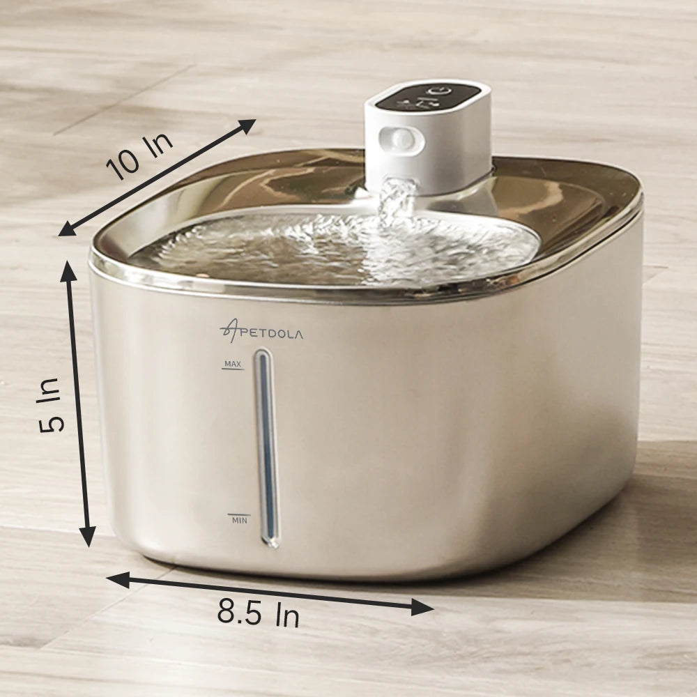 Wireless Water Fountain for Dogs and Cats, Auto Sensor Drinking Fountain, Pet Water Dispenser Accessory, 4L