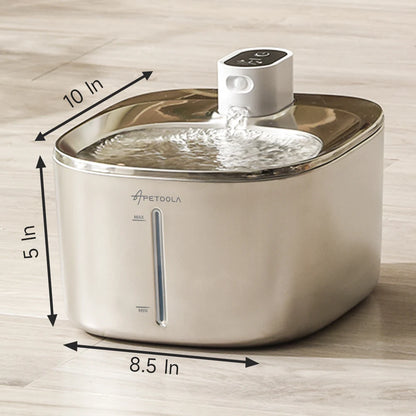 Wireless Water Fountain for Dogs and Cats, Auto Sensor Drinking Fountain, Pet Water Dispenser Accessory, 4L