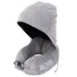 Eyeconic Hooded Ergonomic Memory Foam Travel Neck Pillow