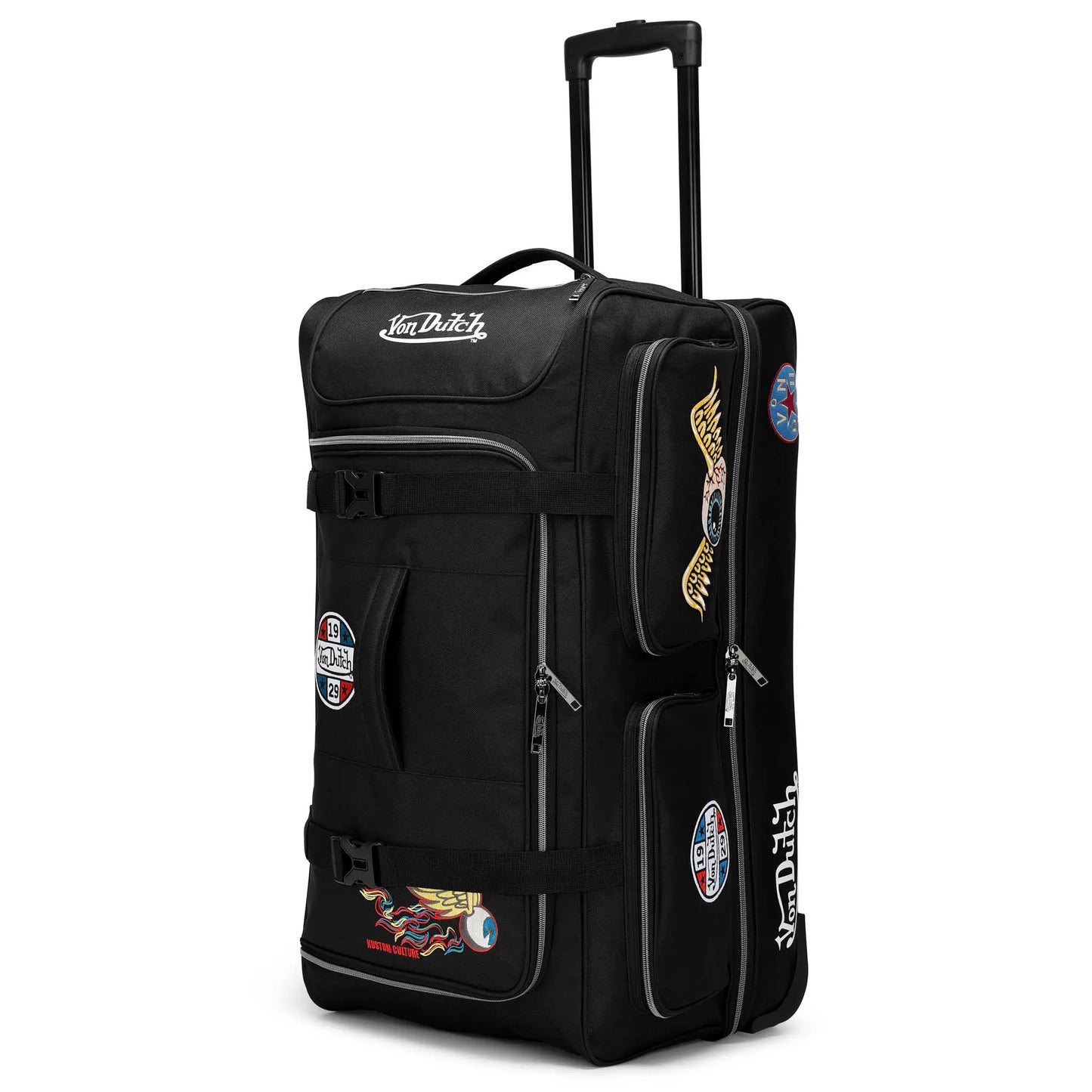 Signature Patch 28" Checked Rolling Duffel