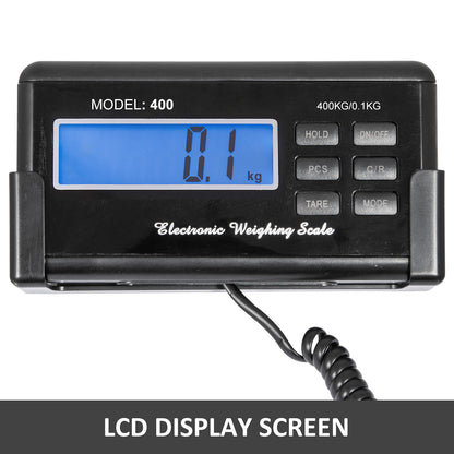 SucceBuy 880/1100Lbs Digital Livestock Scale Large Pet Vet Scale Stainless Steel Platform Elect Ronic Postal Shipping Scale
